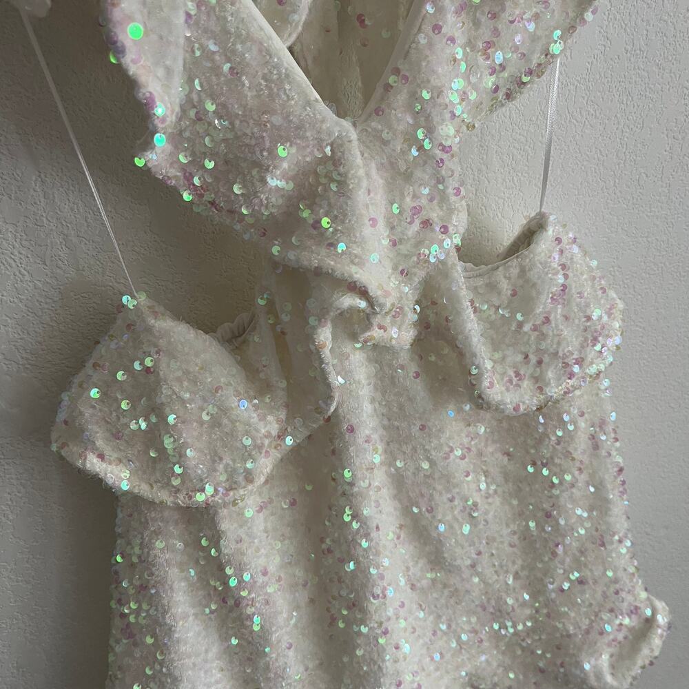 Show Me Your MuMu White Sequin Zoey Mini Dress - Picture 7 of 8